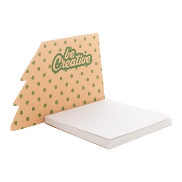 CreaStick Xmas Eco egyediesíthető öntapadós jegyzettömb, karácsonyfa