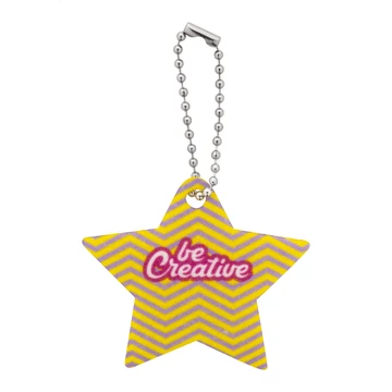 CreaFelt Key Xmas egyedi karácsonyi kulcstartó, csillag