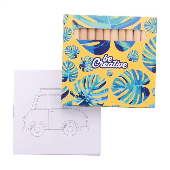 Coloxil 12 egyediesíthető színező szett, járművek