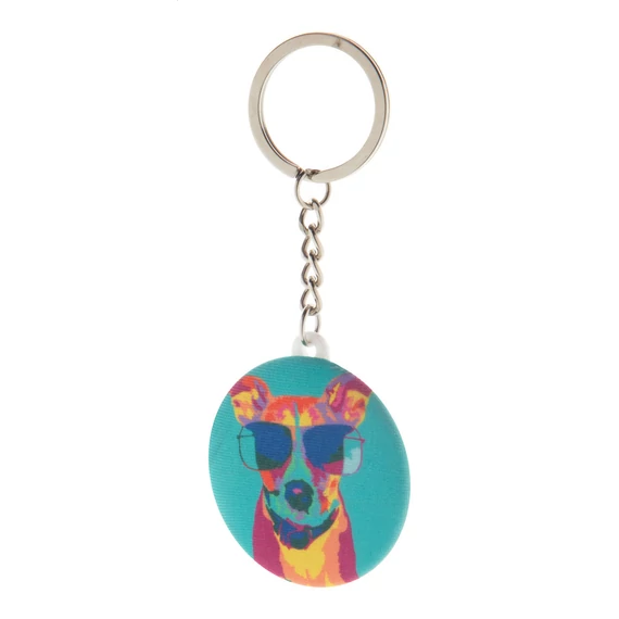KeyBadge RPET Mini kitűzős RPET kulcstartó