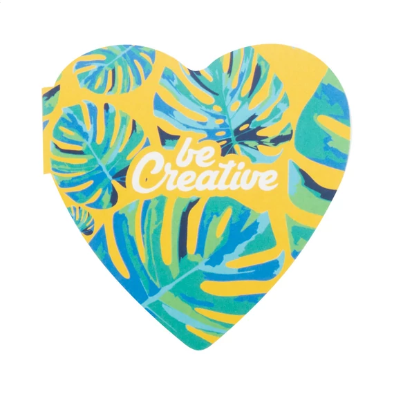 CreaStick Heart egyediesíthető öntapadós jegyzettömb