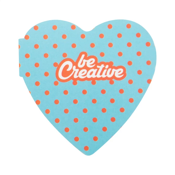CreaStick Heart egyediesíthető öntapadós jegyzettömb