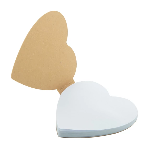 CreaStick Heart Eco egyediesíthető öntapadós jegyzettömb
