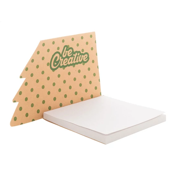 CreaStick Xmas Eco egyediesíthető öntapadós jegyzettömb, karácsonyfa