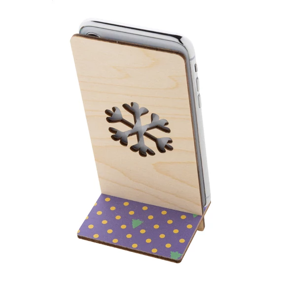 Kannykka Creative karácsonyi mobiltartó, hópehely