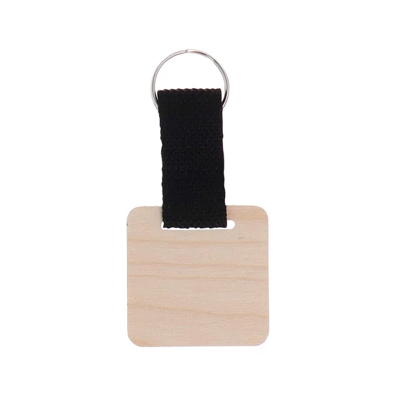 Woody Strap egyedi kulcstartó, négyzet