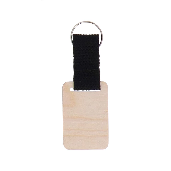 Woody Strap egyedi kulcstartó, téglalap