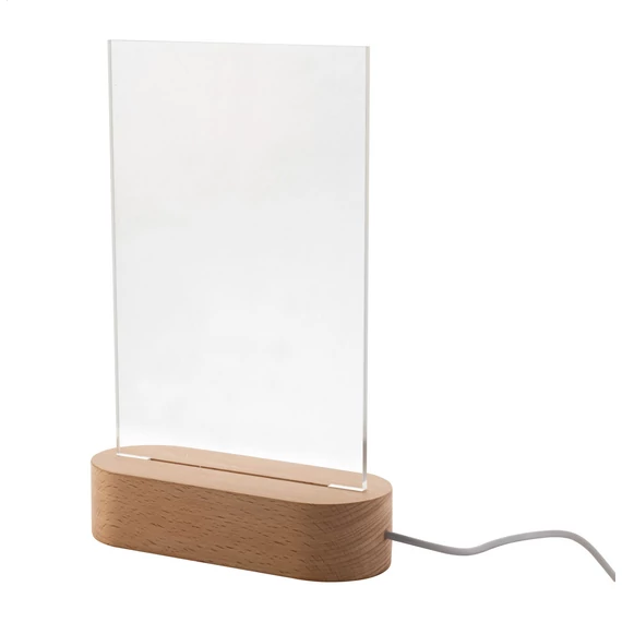Woodify LED-es trófea, téglalap