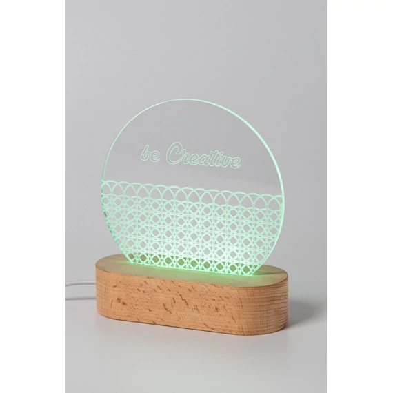 Woodify LED-es trófea, kör