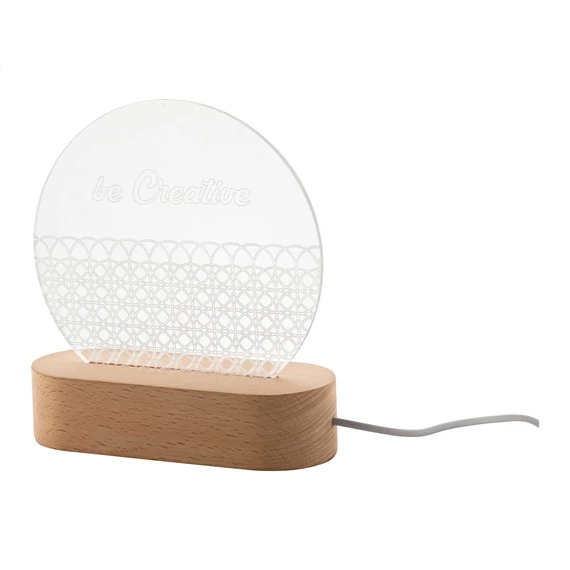 Woodify LED-es trófea, kör