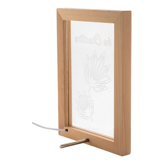Woodiframe LED-es trófea