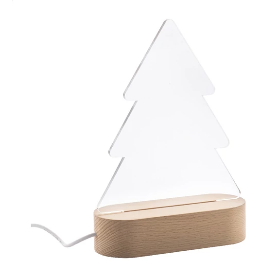 Woodify Xmas karácsonyfa alakú LED-es trófea