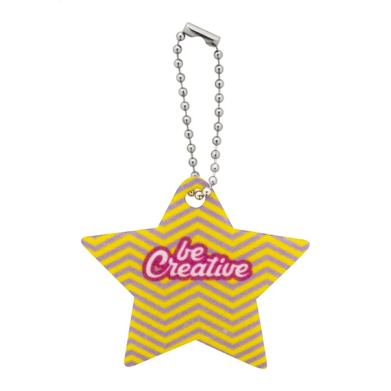 CreaFelt Key Xmas egyedi karácsonyi kulcstartó, csillag