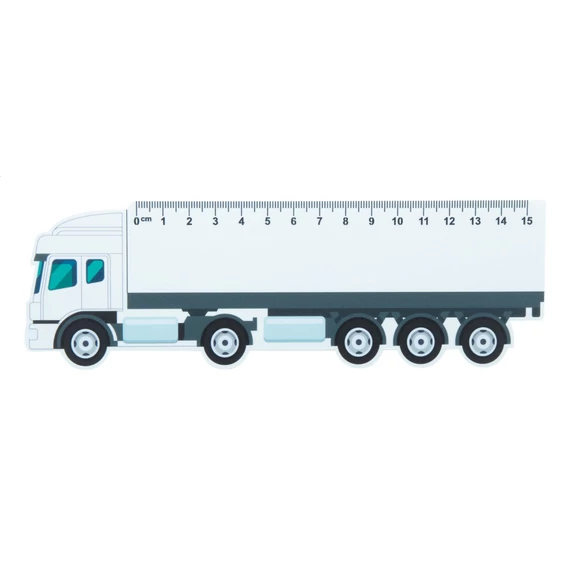 Trucker 15 kamion formájú vonalzó, 15 cm