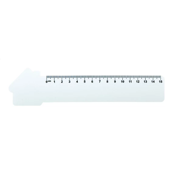 Couler 15 ház formájú vonalzó, 15 cm