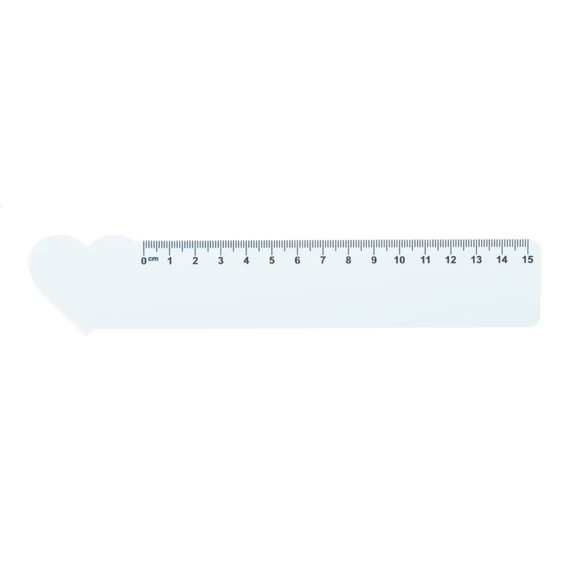 Couler 15 szív formájú vonalzó, 15 cm